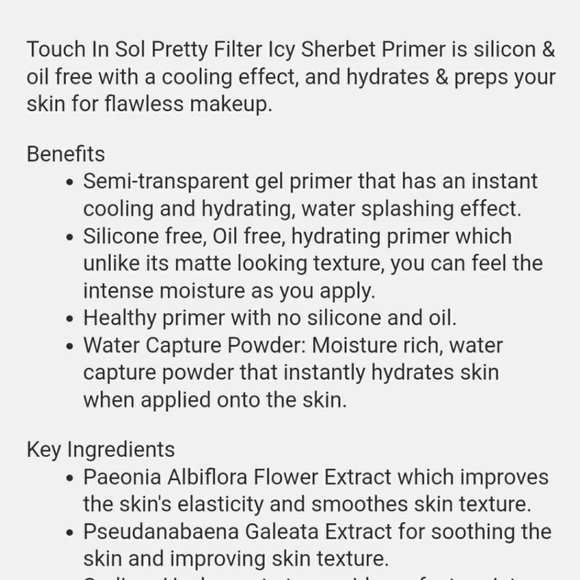 Touch in Sol Icy Sherbert Primer ➿ - Picture 5 of 6